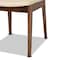 Baxton Studio Afton Mid-Century Modern Beige Faux Leather Upholstered and 2-Piece Wood Dining Chair Set Set of 2 188-11660-ZORO - alternate 5